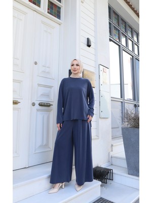 Nisum Moda Sedef Tensel Pantolonlu Takım