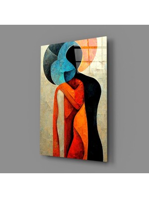 İnsigneart Insigne Art Design Sarılmak Cam Tablo || Tasarımcı Koleksiyonu