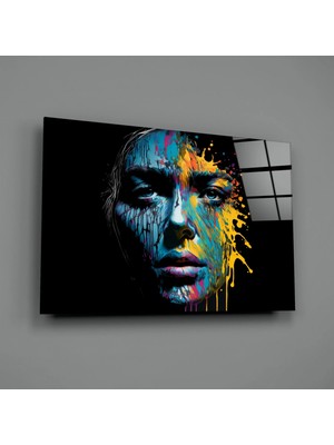 İnsigneart Güzel Sıçrama Cam Tablo || Tasarımcı Koleksiyonu