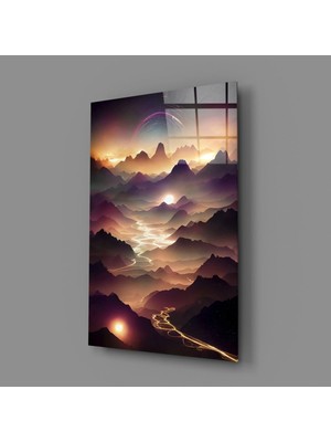 İnsigneart Insigne Art Design Lavlar Cam Tablo || Tasarımcı Koleksiyonu