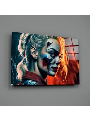 İnsigneart Harley Quinn Cam Tablo || Tasarımcı Koleksiyonu