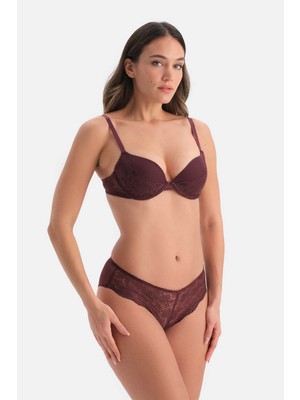 Dagi Bordo Dantelli Hipster Külot