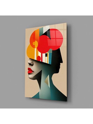 İnsigneart Insigne Art Design Geometrik Düşünceler Cam Tablo || Tasarımcı Koleksiyonu