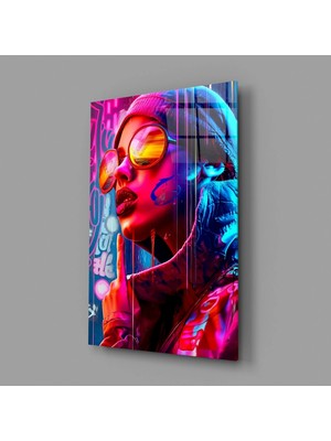 İnsigneart Insigne Art Design Şık Kadın Cam Tablo || Tasarımcı Koleksiyonu