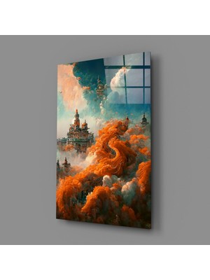 İnsigneart Insigne Art Design Rüya Kalesi Cam Tablo || Tasarımcı Koleksiyonu