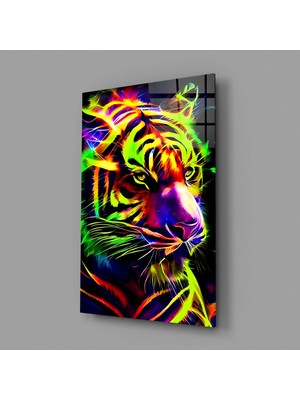 İnsigneart Neon Kaplan Cam Tablo || Tasarımcı Koleksiyonu