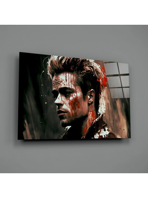 İnsigneart Insigne Art Design Dövüş Kulübü - Tyler Durden Cam Tablo || Tasarımcı Koleksiyonu