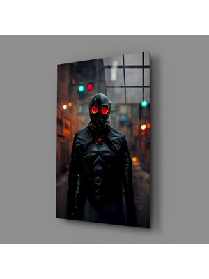 İnsigneart Kara Öfke Cam Tablo || Tasarımcı Koleksiyonu