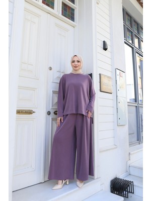 Nisum Moda Sedef Tensel Pantolonlu Takım