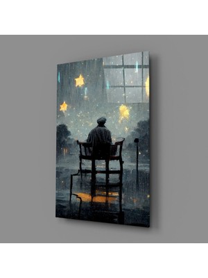 İnsigneart Insigne Art Design Yıldız Yağmuru Cam Tablo || Tasarımcı Koleksiyonu