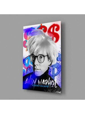 İnsigneart Andy Warhol Cam Tablo || Tasarımcı Koleksiyonu