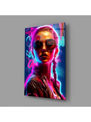 İnsigneart Şık Kadın Cam Tablo || Tasarımcı Koleksiyonu