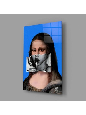 İnsigneart Insigne Art Design Çağdaş Mona Lisa Cam Tablo || Tasarımcı Koleksiyonu