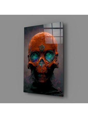İnsigneart Insigne Art Design Kafatası Cam Tablo || Tasarımcı Koleksiyonu