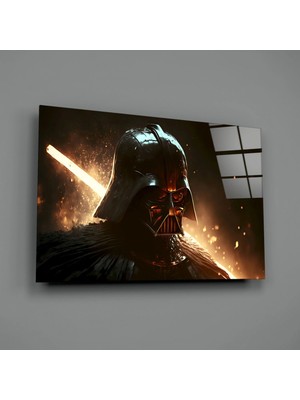 İnsigneart Insigne Art Design Darth Vader Cam Tablo || Tasarımcı Koleksiyonu