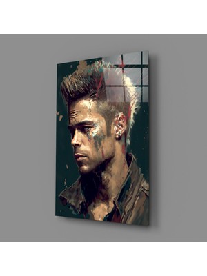 İnsigneart Dövüş Kulübü - Tyler Durden Cam Tablo || Tasarımcı Koleksiyonu