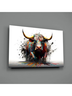 İnsigneart Boğa Cam Tablo || Tasarımcı Koleksiyonu