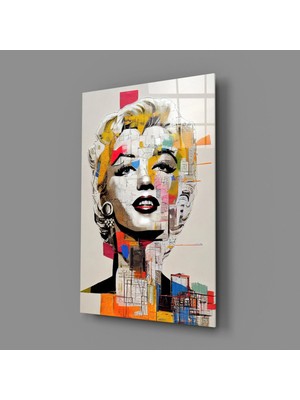 İnsigneart Insigne Art Design Marilyn Monroe Cam Tablo || Tasarımcı Koleksiyonu