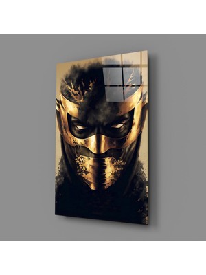 İnsigneart Insigne Art Design Maskeli Korku Cam Tablo || Tasarımcı Koleksiyonu