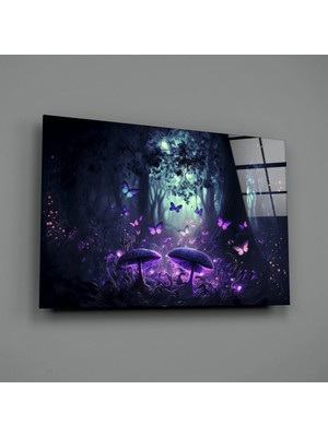 İnsigneart Insigne Art Design Mantarların Sevgisi Cam Tablo || Tasarımcı Koleksiyonu