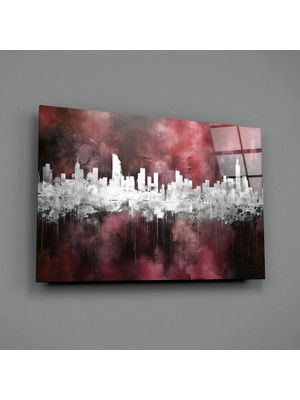 İnsigneart Insigne Art Design Şehir Silüeti Cam Tablo || Tasarımcı Koleksiyonu