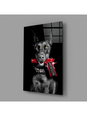 İnsigneart Insigne Art Design Av Köpeği Cam Tablo || Tasarımcı Koleksiyonu