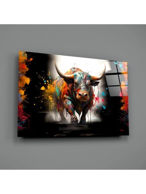 İnsigneart Insigne Art Design Boğa Cam Tablo || Tasarımcı Koleksiyonu