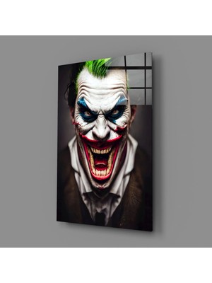 İnsigneart Joker'in Gülümsemesi Cam Tablo || Tasarımcı Koleksiyonu
