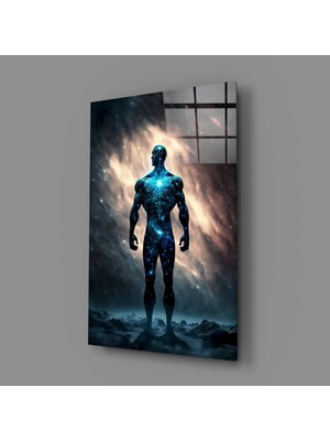 İnsigneart Insigne Art Design Vitruvius Adamı Cam Tablo || Tasarımcı Koleksiyonu