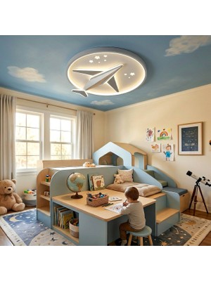 Işıksan Aydınlatma Skyjet 50 cm Kumandalı LED Avize - Gece Lambası Modlu 48W