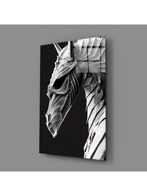 İnsigneart Insigne Art Design Demir Ejderha Cam Tablo || Tasarımcı Koleksiyonu