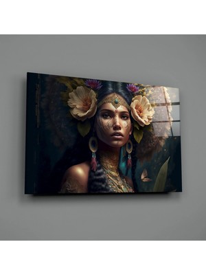 İnsigneart Çiçek Ustası Cam Tablo || Tasarımcı Koleksiyonu