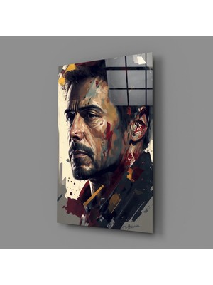 İnsigneart Demir Adam Cam Tablo || Tasarımcı Koleksiyonu