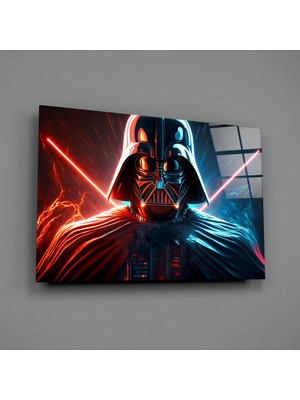 İnsigneart Darth Vader Cam Tablo || Tasarımcı Koleksiyonu