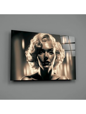 İnsigneart Marilyn Monroe Cam Tablo || Tasarımcı Koleksiyonu