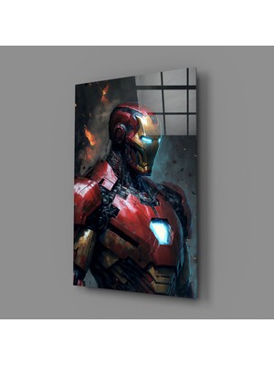 İnsigneart Insigne Art Design Demir Adam Cam Tablo || Tasarımcı Koleksiyonu