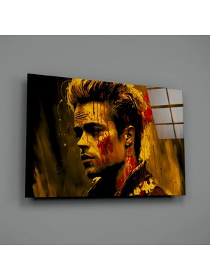 İnsigneart Insigne Art Design Dövüş Kulübü - Tyler Durden Cam Tablo || Tasarımcı Koleksiyonu