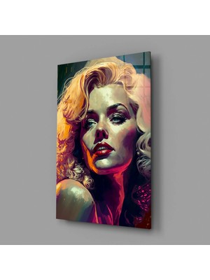 İnsigneart Insigne Art Design Marilyn Monroe Cam Tablo || Tasarımcı Koleksiyonu