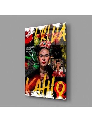 İnsigneart Insigne Art Design Frida Kahlo Cam Tablo || Tasarımcı Koleksiyonu