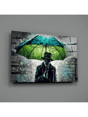 İnsigneart Cevap Yağmuru Cam Tablo || Tasarımcı Koleksiyonu