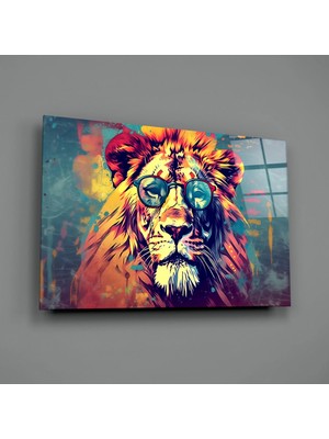 İnsigneart Insigne Art Design Harika Aslan Cam Tablo || Tasarımcı Koleksiyonu
