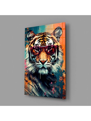 İnsigneart Insigne Art Design Harika Kaplan Cam Tablo || Tasarımcı Koleksiyonu