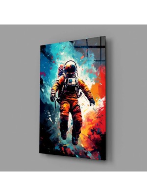 İnsigneart Insigne Art Design Astronot Cam Tablo || Tasarımcı Koleksiyonu