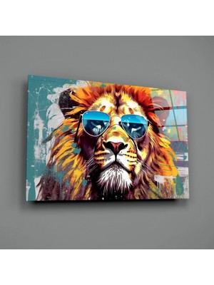 İnsigneart Insigne Art Design Harika Aslan Cam Tablo || Tasarımcı Koleksiyonu