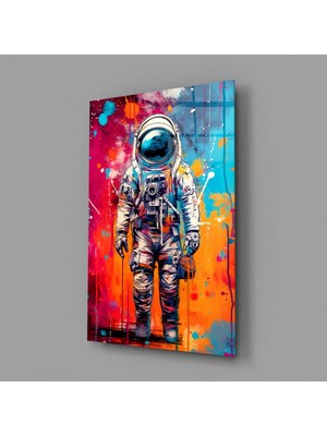 İnsigneart Astronot Cam Tablo || Tasarımcı Koleksiyonu