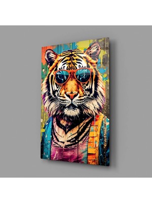 İnsigneart Insigne Art Design Harika Kaplan Cam Tablo || Tasarımcı Koleksiyonu