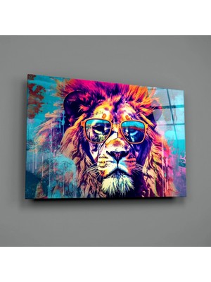 İnsigneart Insigne Art Design Harika Aslan Cam Tablo || Tasarımcı Koleksiyonu