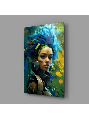 İnsigneart Insigne Art Design Siberpunk Cam Tablo || Tasarımcı Koleksiyonu