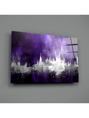 İnsigneart Şehir Silüeti Cam Tablo || Tasarımcı Koleksiyonu