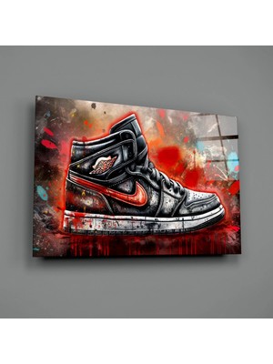 İnsigneart Spor Ayakkabılar Cam Tablo || Tasarımcı Koleksiyonu